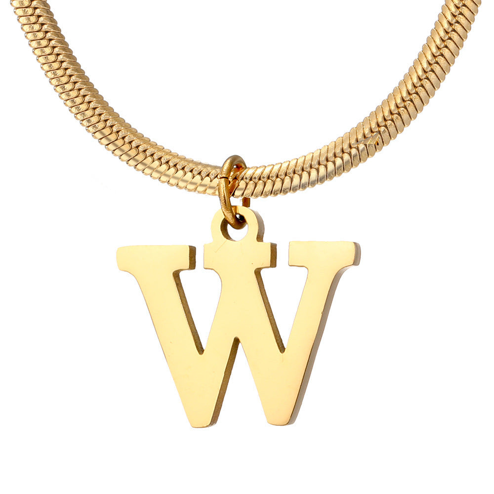 Women's A-Z Letter Pendant Necklace