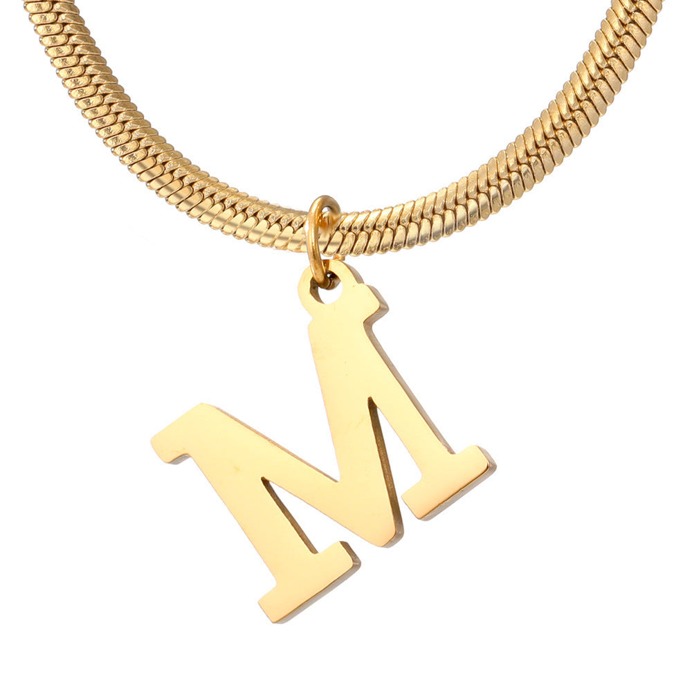 Women's A-Z Letter Pendant Necklace