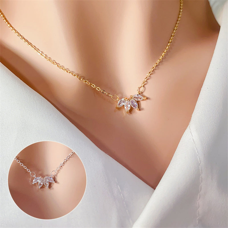 Women's Lotus Flower Pendant Necklace