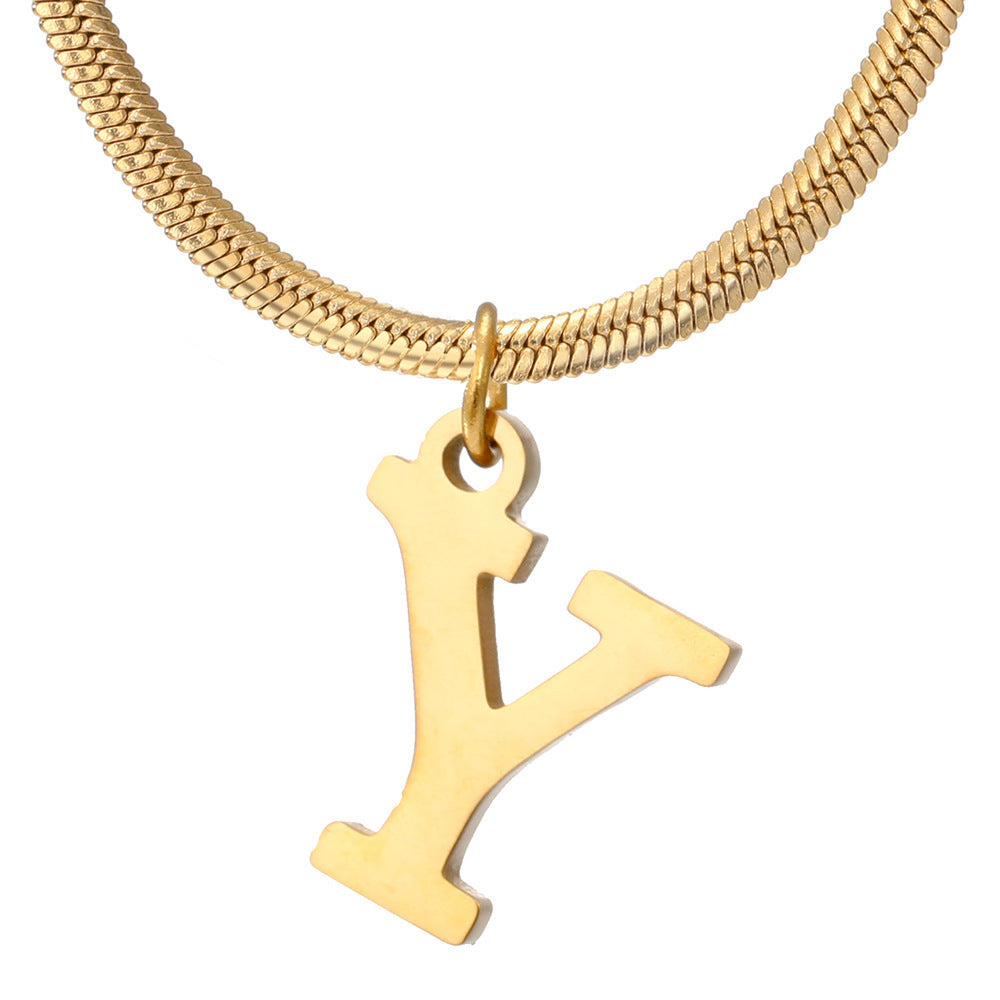 Women's A-Z Letter Pendant Necklace