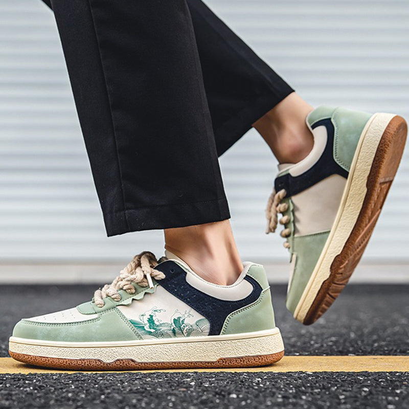 Men's Lace-Up Fashion Sneakers