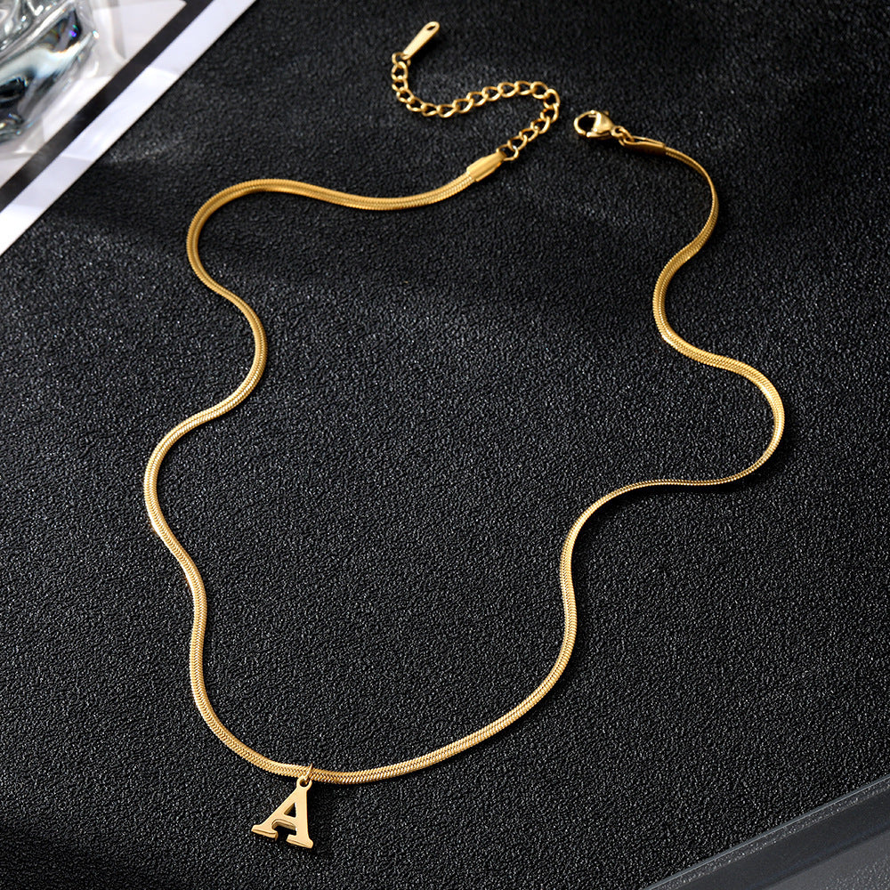 Women's A-Z Letter Pendant Necklace