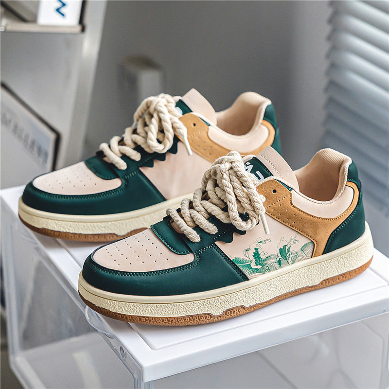 Men's Lace-Up Fashion Sneakers