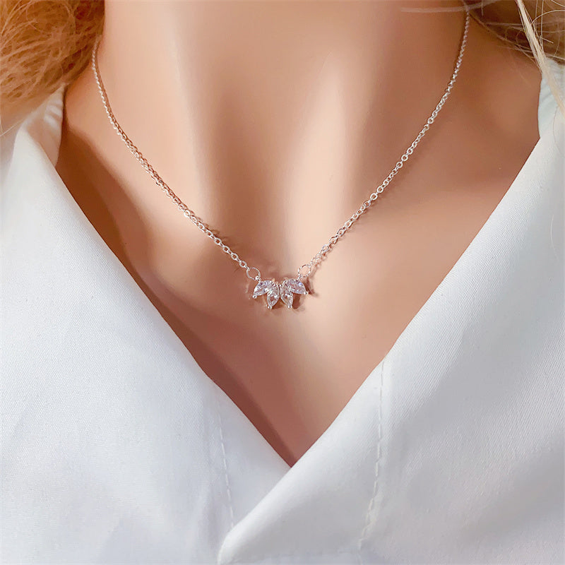 Women's Lotus Flower Pendant Necklace