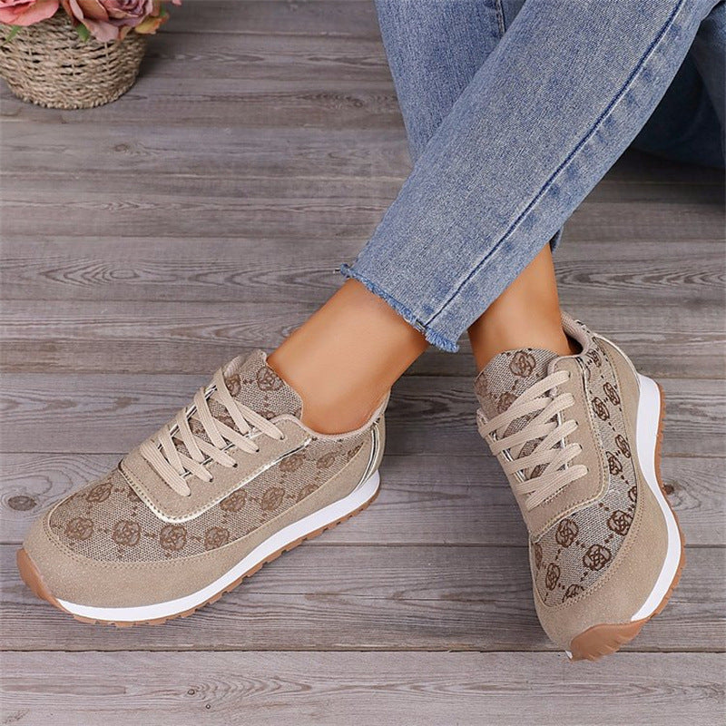 Women's Floral Print Sneakers
