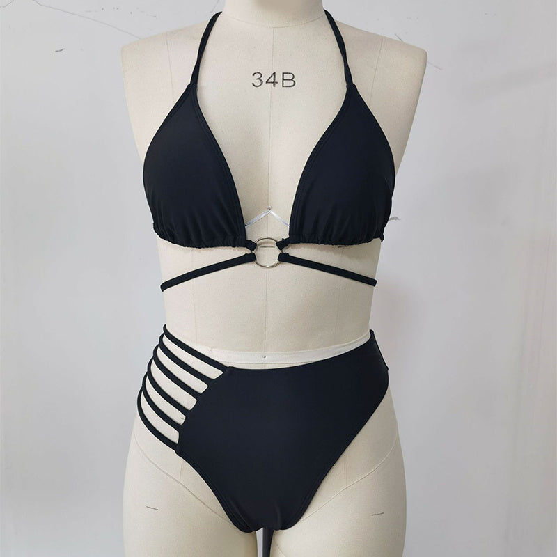 Leopard Cutout Bikini Set