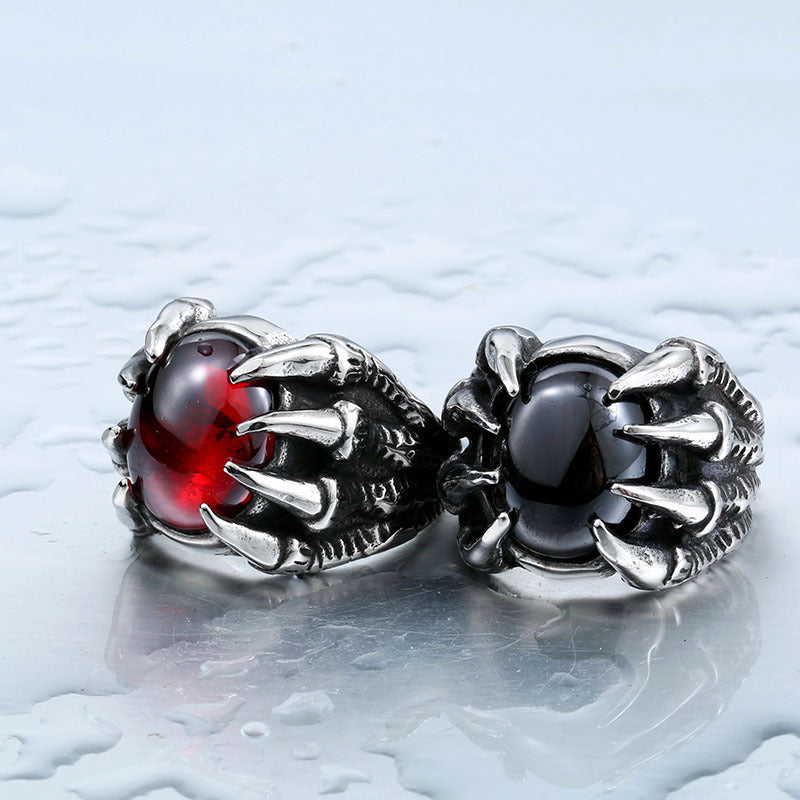 Men's Vintage Titanium Zircon Ring