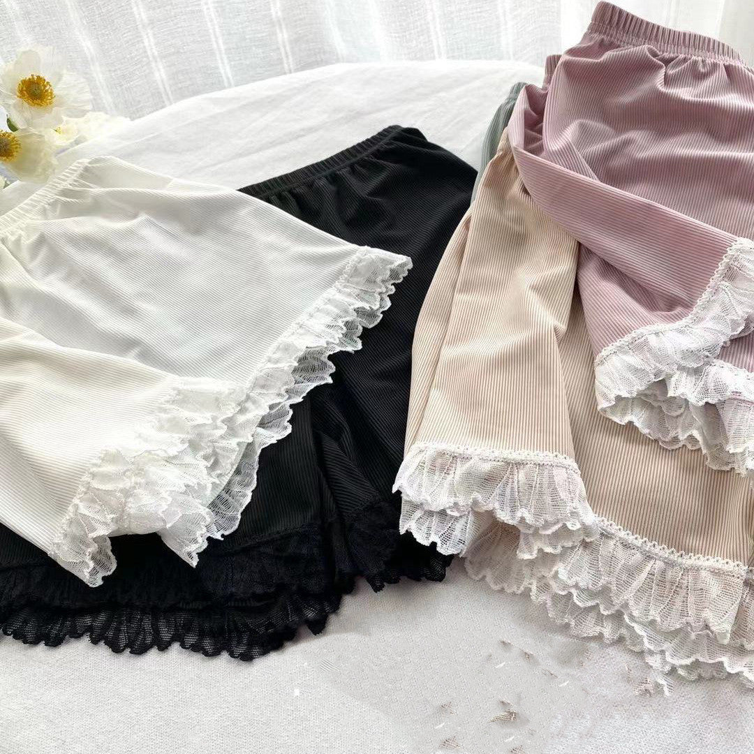 Women's Summer Ice Silk Lace Shorts