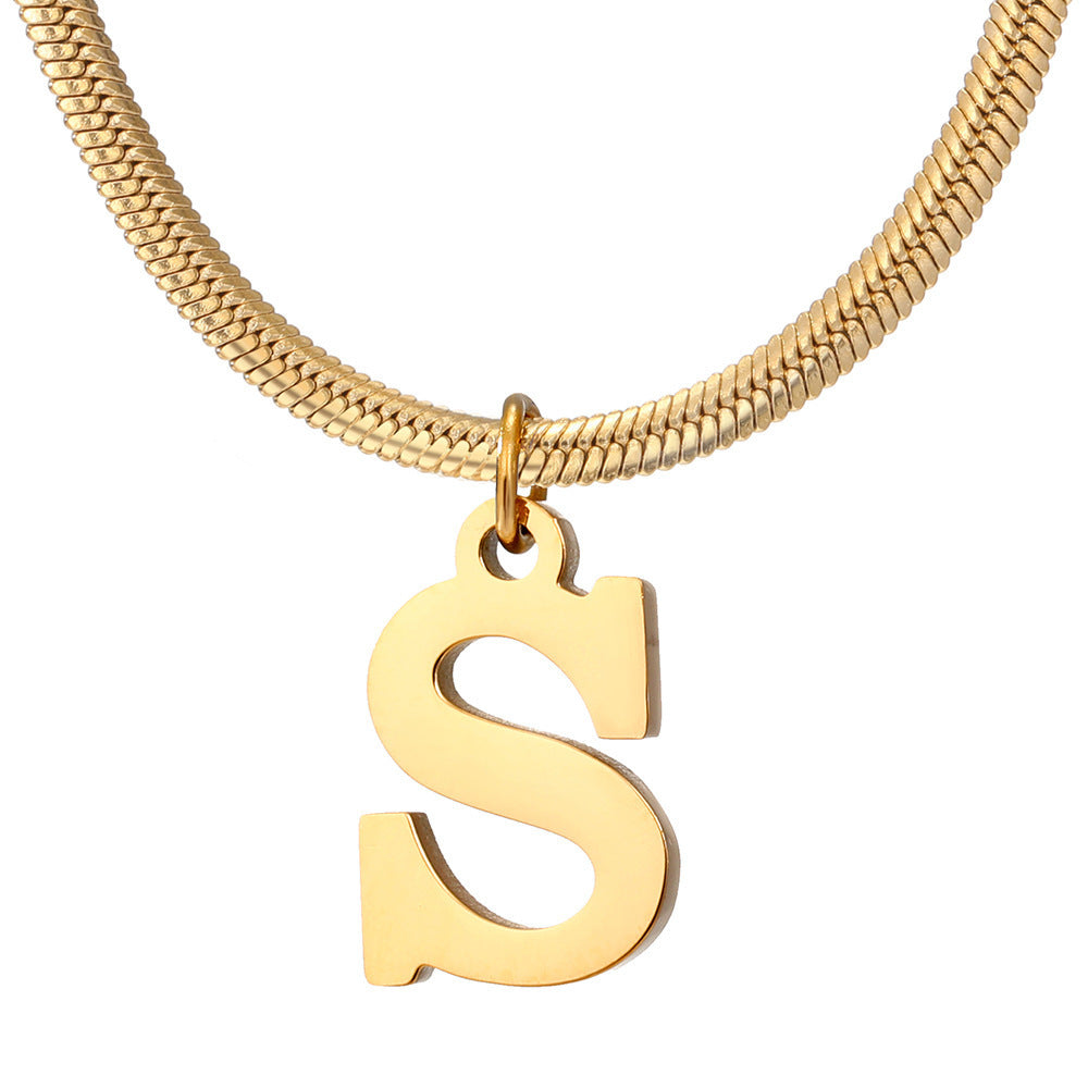 Women's A-Z Letter Pendant Necklace