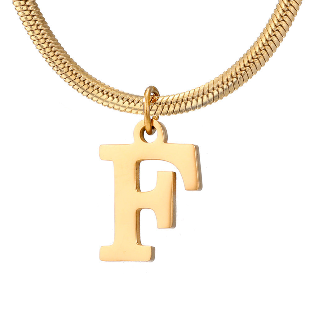 Women's A-Z Letter Pendant Necklace