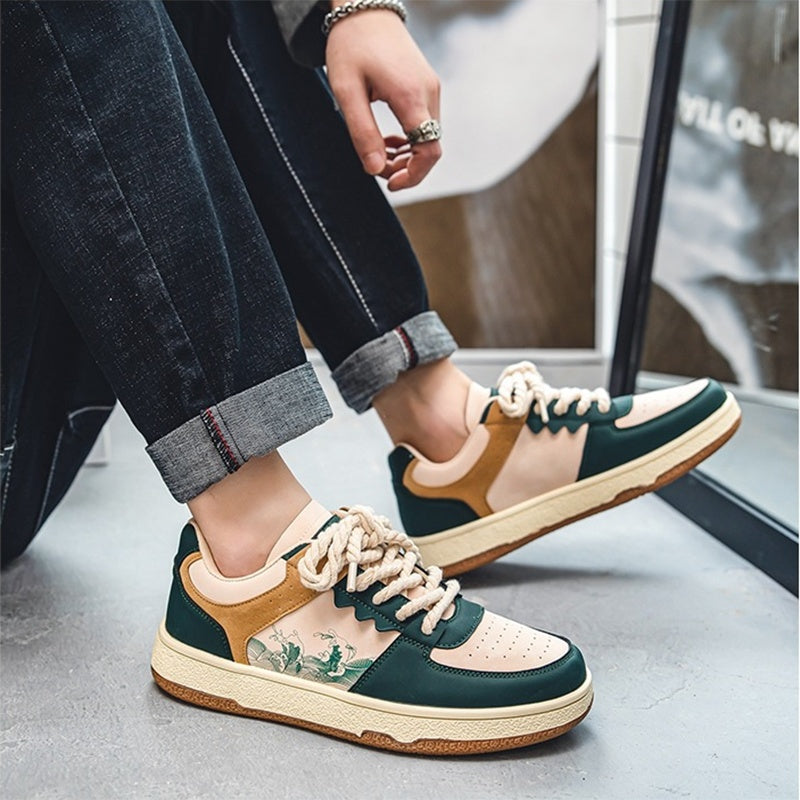 Men's Lace-Up Fashion Sneakers
