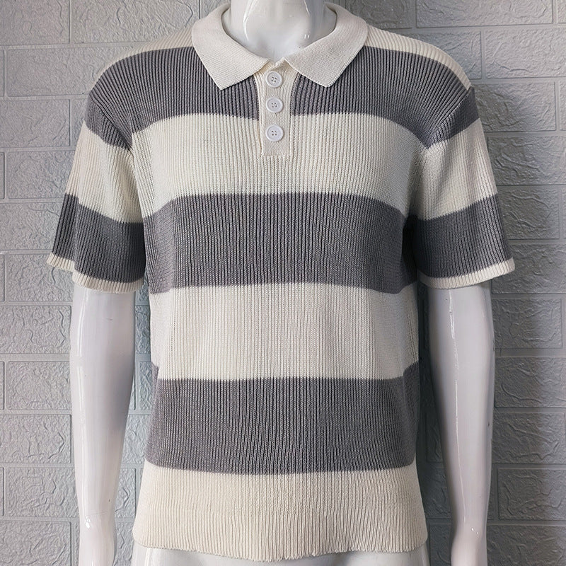 Men's Summer Lapel Sweater