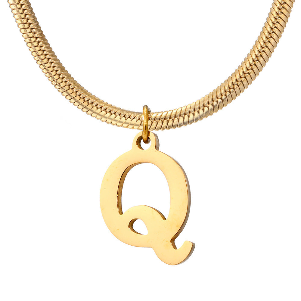 Women's A-Z Letter Pendant Necklace