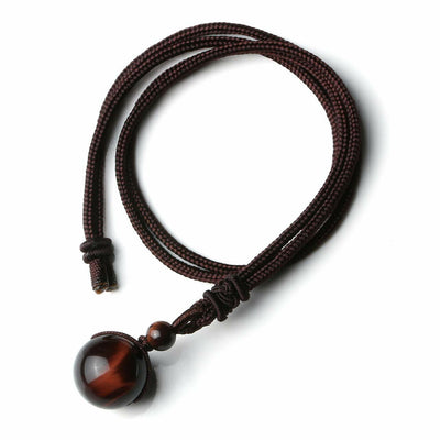 Natural Obsidian Amethyst Necklace