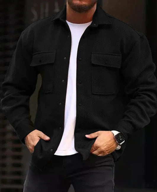 Men's Polo Collar Work Coat