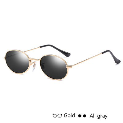 Women's Luxury Oval Sunglasses
