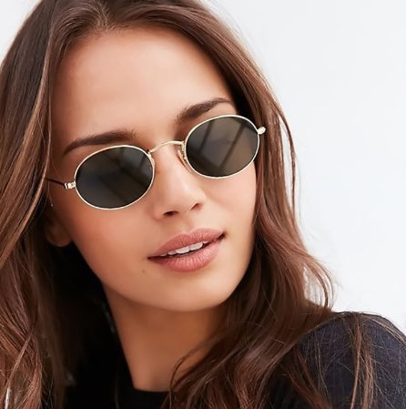 Women's Luxury Oval Sunglasses