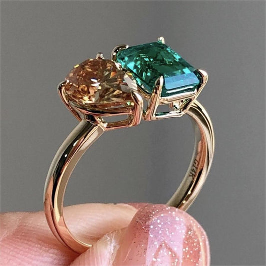 Women's Luxury Zircon Square Ring