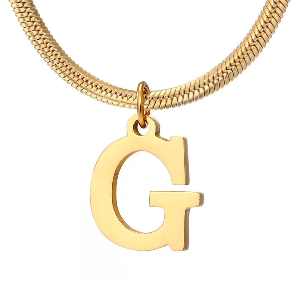 Women's A-Z Letter Pendant Necklace