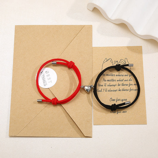 Nylon Magnetic Love Bracelet