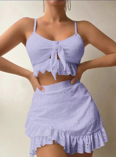 Ruffle Bikini Skirt Set