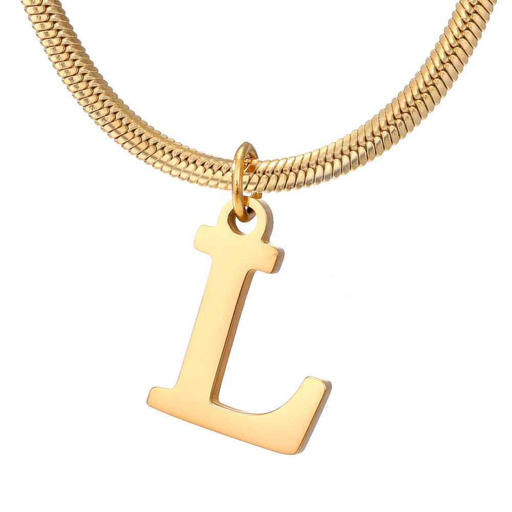 Women's A-Z Letter Pendant Necklace
