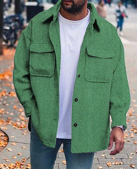 Men's Polo Collar Work Coat