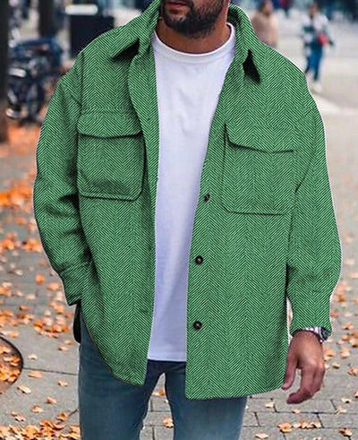 Men's Polo Collar Work Coat