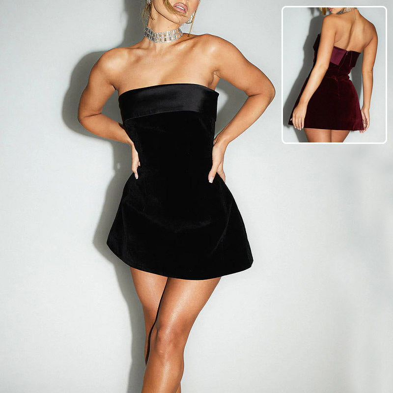 Women's Slim Tube Top Dress