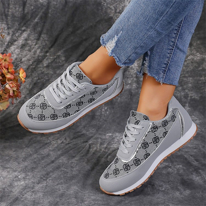 Women's Floral Print Sneakers