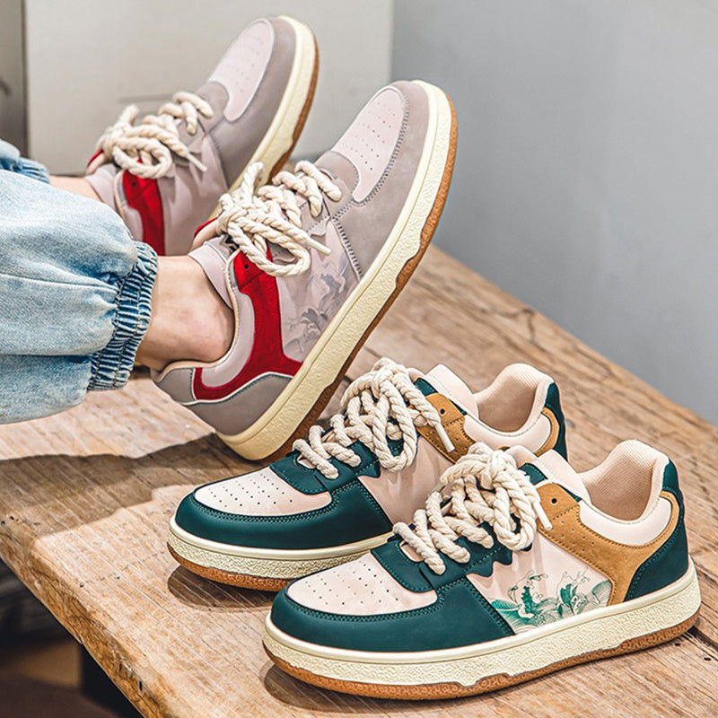 Men's Lace-Up Fashion Sneakers