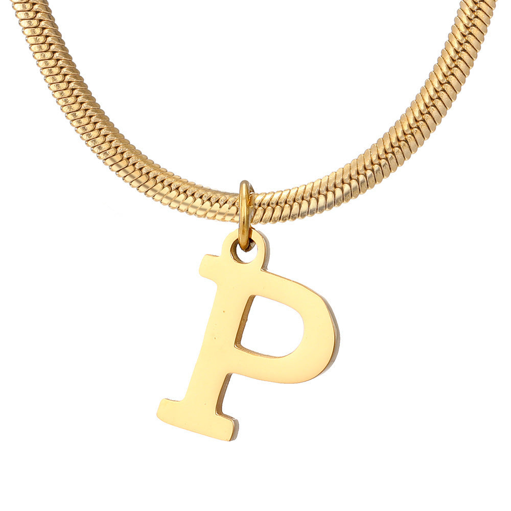 Women's A-Z Letter Pendant Necklace