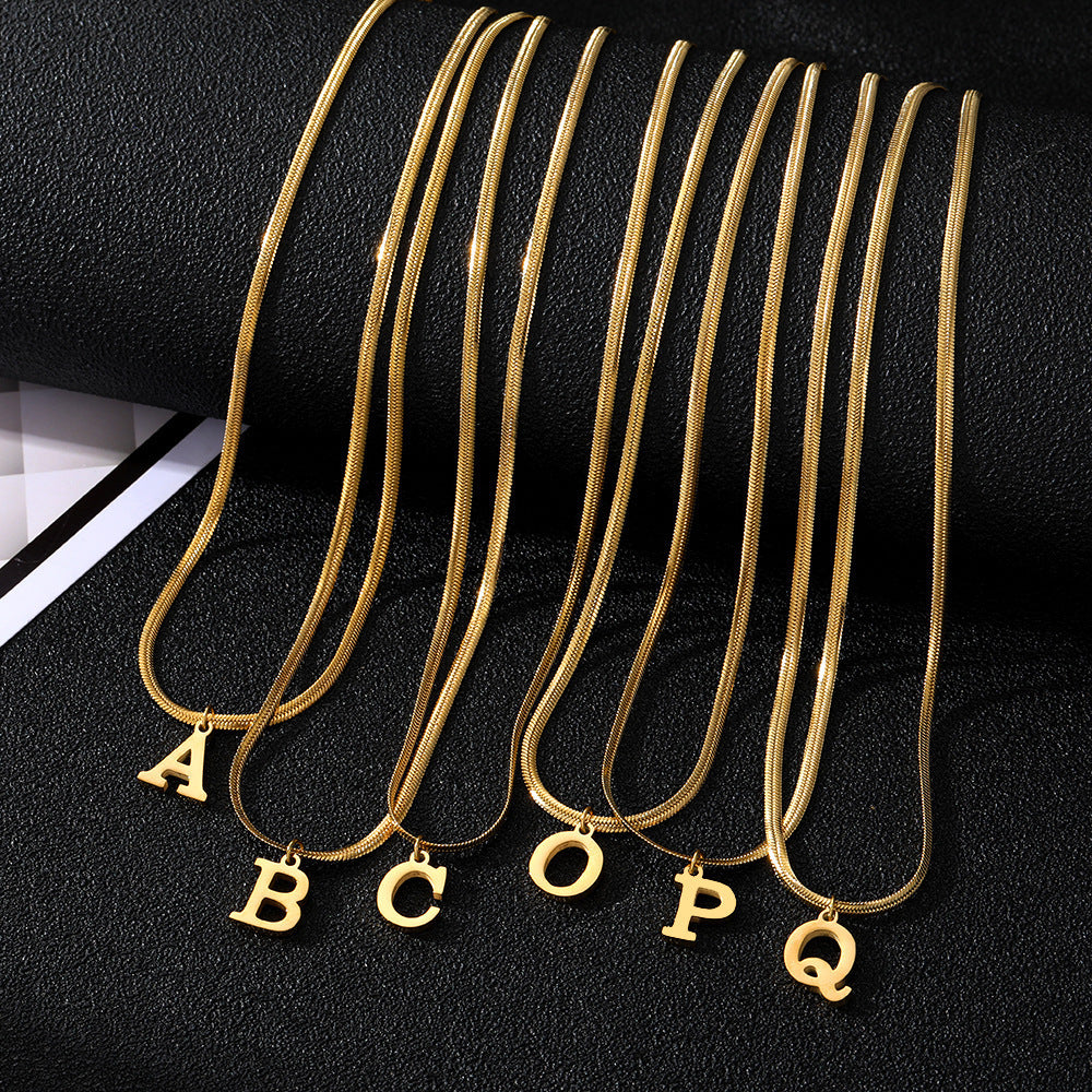 Women's A-Z Letter Pendant Necklace