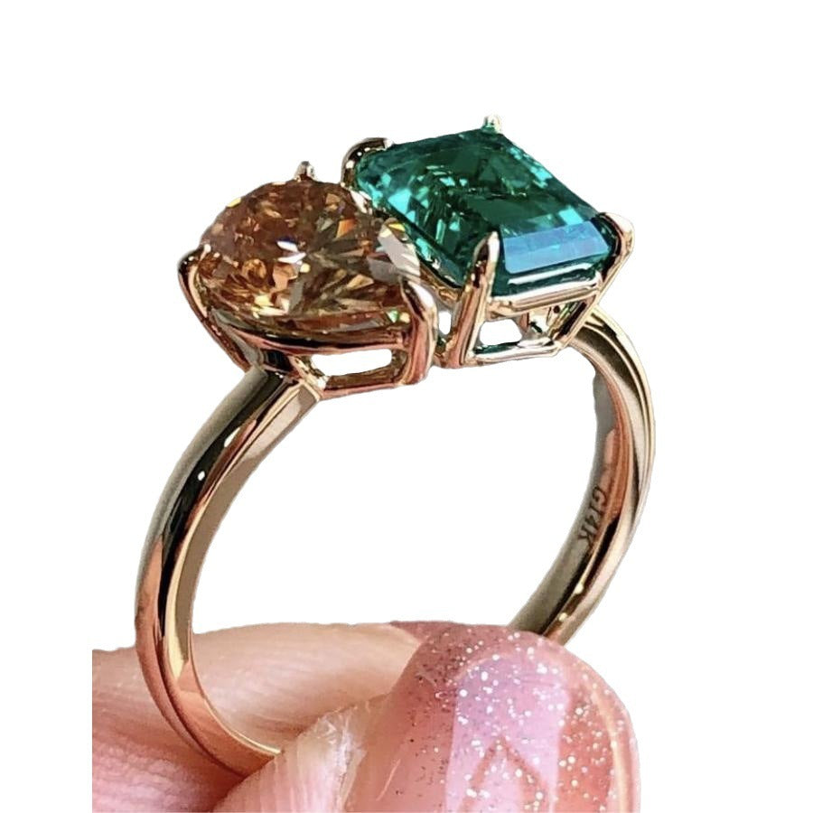 Women's Luxury Zircon Square Ring