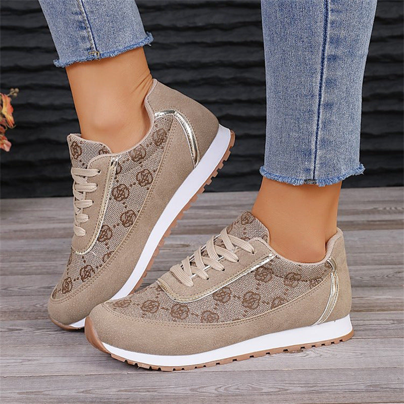 Women's Floral Print Sneakers