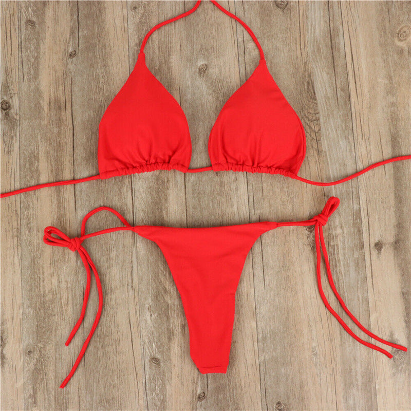 Halter Tie Bikini Set
