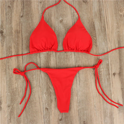 Halter Tie Bikini Set