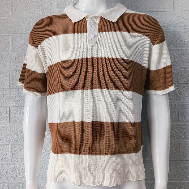 Men's Summer Lapel Sweater