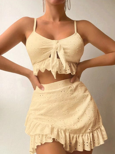 Ruffle Bikini Skirt Set