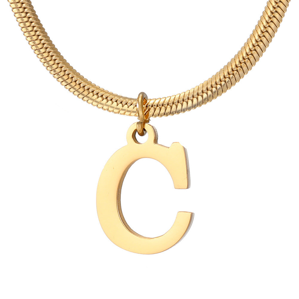 Women's A-Z Letter Pendant Necklace