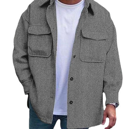 Men's Polo Collar Work Coat