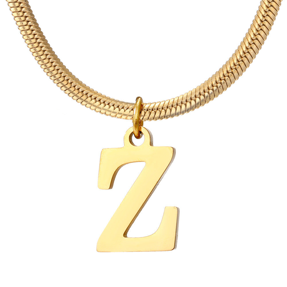 Women's A-Z Letter Pendant Necklace