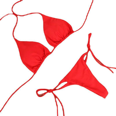 Halter Tie Bikini Set