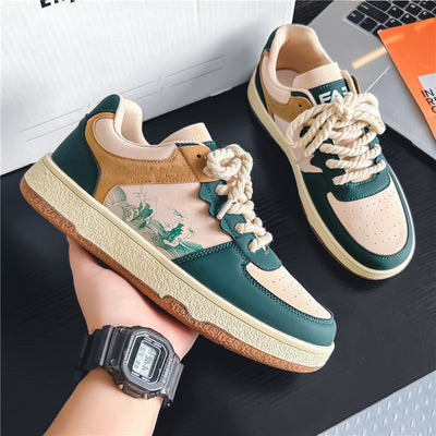 Men's Lace-Up Fashion Sneakers