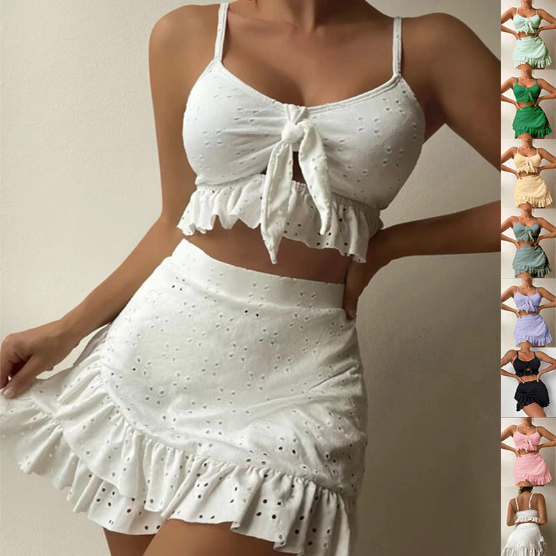 Ruffle Bikini Skirt Set