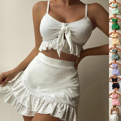 Ruffle Bikini Skirt Set