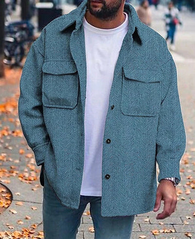 Men's Polo Collar Work Coat