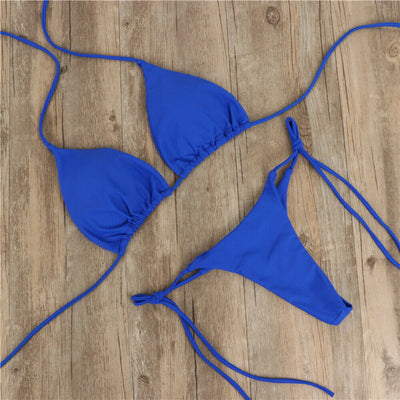 Halter Tie Bikini Set