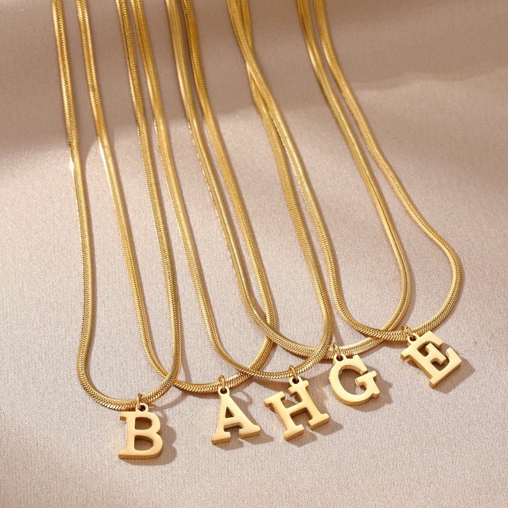 Women's A-Z Letter Pendant Necklace