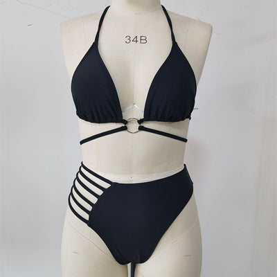 Leopard Cutout Bikini Set